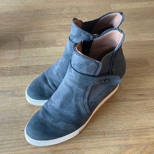 Linea Paolo camo wedge sneakers